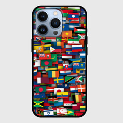 Чехол для iPhone 13 Pro Флаги всех стран