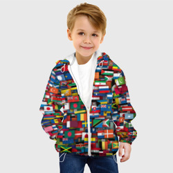 Детская куртка 3D Флаги всех стран - фото 2