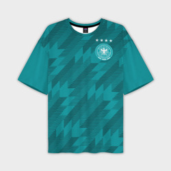 Мужская футболка oversize 3D Germany away WC 2018