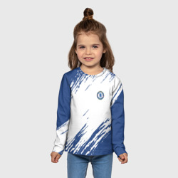 Детский лонгслив 3D Chelsea uniform форма Челси - фото 2