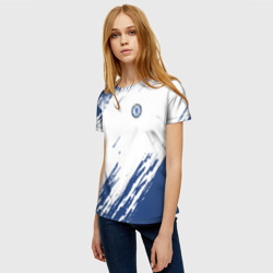 Женская футболка 3D Chelsea uniform форма Челси - фото 2