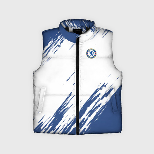 Детский жилет утепленный 3D Chelsea uniform форма Челси, цвет черный