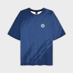 Мужская футболка oversize 3D Chelsea Uniform