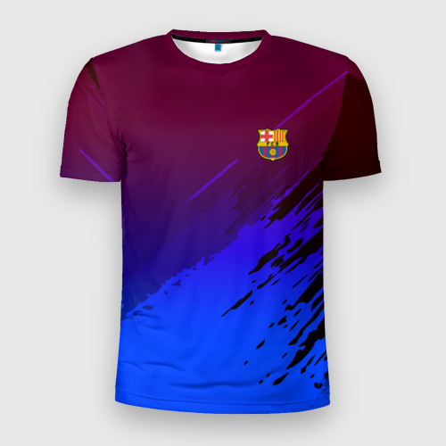 Мужская футболка 3D Slim FC Barcelona sport