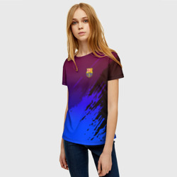 Женская футболка 3D FC Barcelona sport - фото 2