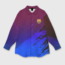 Мужская рубашка oversize 3D FC Barcelona sport