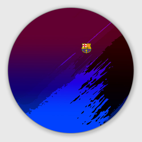 Круглый коврик для мышки FC Barcelona sport