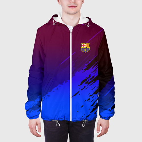 Мужская куртка 3D FC Barcelona sport, цвет 3D печать - фото 4