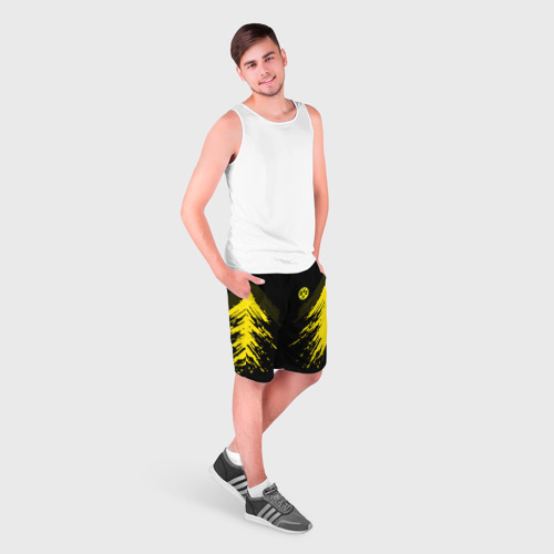 Мужские шорты 3D с принтом BORUSSIA 2018 SPORT, фото на моделе #1