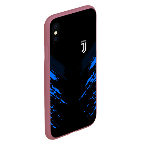 Чехол для iPhone XS Max матовый Juventus 2018 sport, цвет малиновый - фото 3