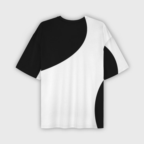 Мужская футболка oversize 3D Россия Black&White, цвет 3D печать - фото 2