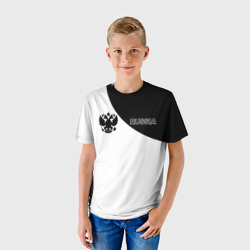 Детская футболка 3D Россия Black&White - фото 2