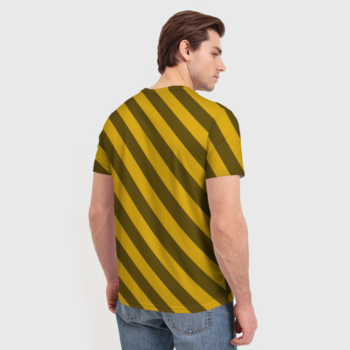 Мужская футболка 3D Полосы, цвет 3D печать - фото 4
