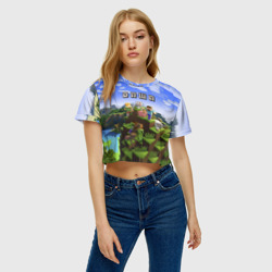 Женская футболка Crop-top 3D Даша - Minecraft - фото 2