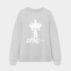 Мужской свитшот oversize без начеса хлопок 2Pac – All Eyez On Me