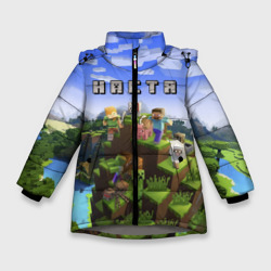 Зимняя куртка для девочек 3D Настя - Minecraft