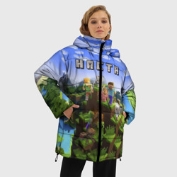Женская зимняя куртка Oversize Настя - Minecraft - фото 2