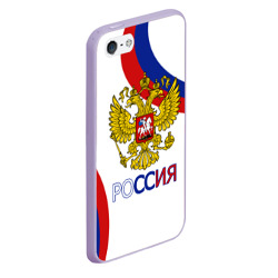 Чехол для iPhone 5/5S матовый Россия Триколор - фото 2