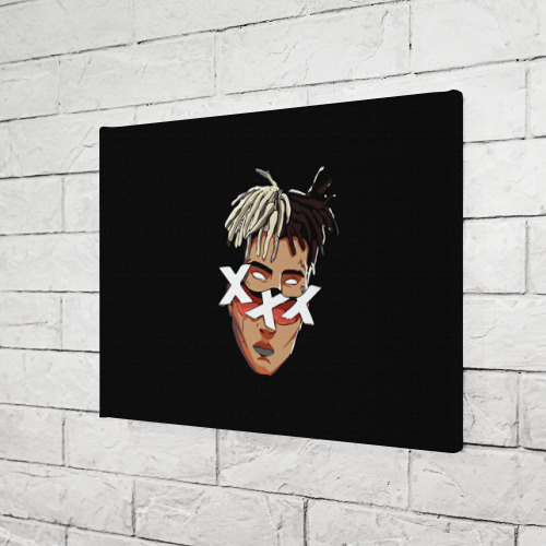 Холст прямоугольный XXXtentacion, цвет 3D печать - фото 3