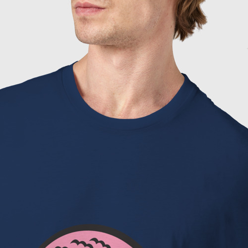 Мужская футболка хлопок Карапуз, цвет темно-синий - фото 6