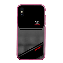 Чехол для iPhone XS Max матовый Toyota Тойота