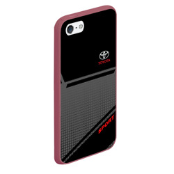 Чехол для iPhone 5/5S матовый Toyota Тойота - фото 2