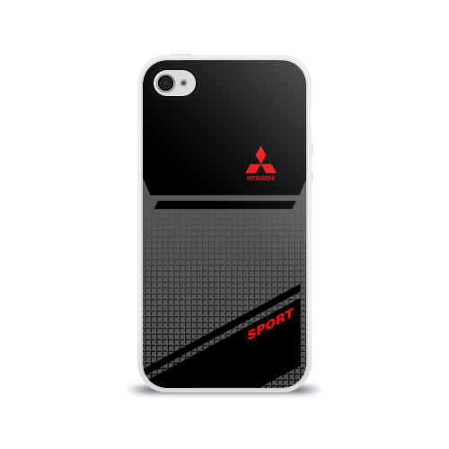 Чехол для Apple iPhone 4/4S силиконовый глянцевый MITSUBISHI SPORT Фото 01 Чехол для Apple iPhone 4/4S силиконовый глянцевый MITSUBISHI SPORT Фото 01