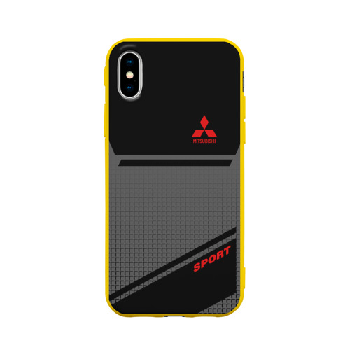 Чехол для Apple iPhone X силиконовый матовый MITSUBISHI SPORT Фото 01 Чехол для Apple iPhone X силиконовый матовый MITSUBISHI SPORT Фото 01