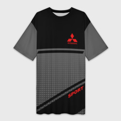 Платье-футболка 3D Mitsubishi sport