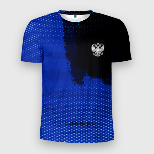 Мужская футболка 3D Slim Russia Sport collection, цвет 3D печать