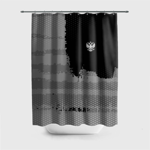 Штора 3D для ванной Russia Sport collection Gray