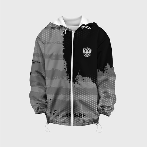 Детская куртка 3D Russia Sport collection Gray, цвет белый