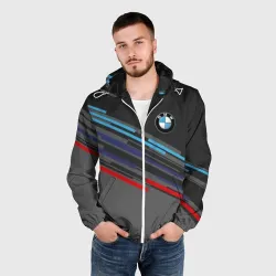 Мужская ветровка 3D BMW brand color - фото 2