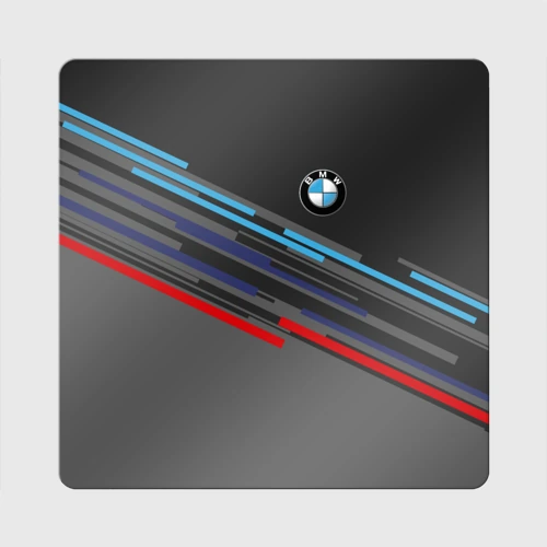 Магнит виниловый Квадрат BMW brand color