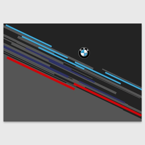 Поздравительная открытка BMW brand color