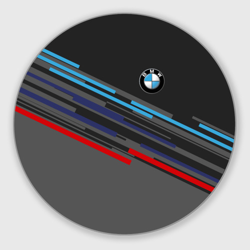 Круглый коврик для мышки BMW brand color