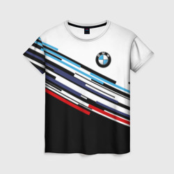 Женская футболка 3D BMW brand color БМВ