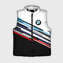 Женский жилет утепленный 3D BMW brand color БМВ