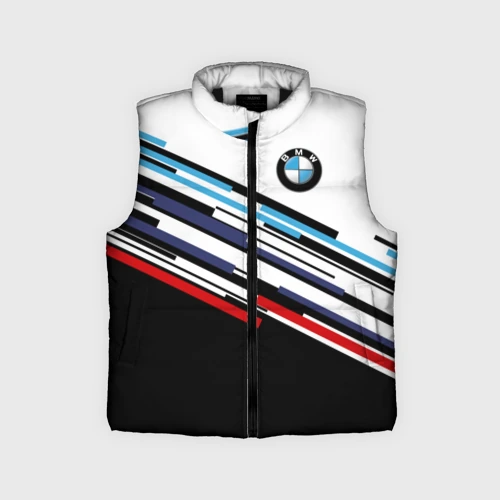 Детский жилет утепленный 3D BMW brand color БМВ