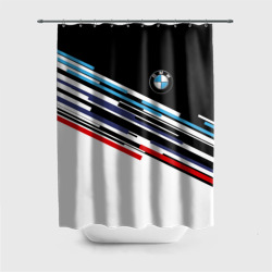 Штора 3D для ванной BMW brand color БМВ