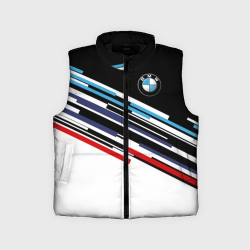 Детский жилет утепленный 3D BMW brand color БМВ
