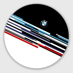 Круглый коврик для мышки BMW brand color БМВ
