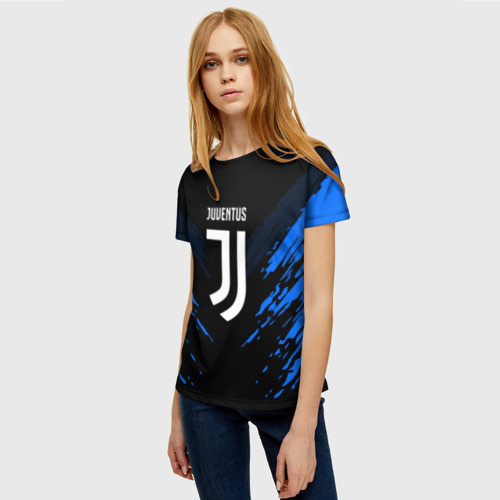 Женская футболка 3D JUVENTUS SPORT, цвет 3D печать - фото 3