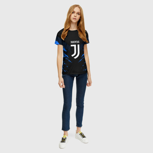 Женская футболка 3D JUVENTUS SPORT, цвет 3D печать - фото 5