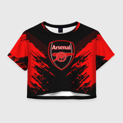 Женская футболка Crop-top 3D Arsenal sport
