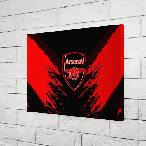 Холст прямоугольный Arsenal sport, цвет 3D печать - фото 3