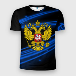 Мужская футболка 3D Slim Russia collection abstract