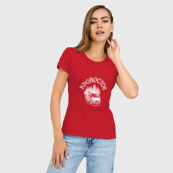 Женская футболка хлопок Slim Кровосток - фото 2