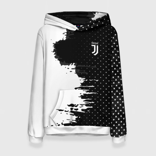 Женская толстовка 3D Juventus uniform black 2018, цвет 3D печать