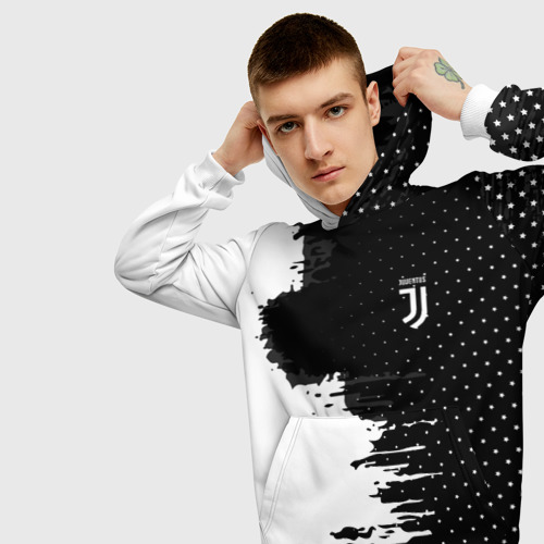 Мужская толстовка 3D Juventus uniform black 2018 - фото 5